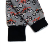 Rastúce detské tepláky Motorky Esito čierna