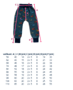 Detské tepláky s vysokým pásom Bágre čierna Esito