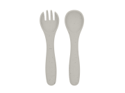 Príbor 2-dielny Platinum Silicone KikkaBoo