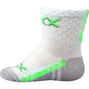 Ponožky dojčenské slabé Piusing s bavlnou biele chlapčenské (3 páry) veľ. 18-20 (12-14)