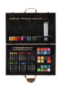 Sada na maľovanie - Art box kreatívna sada 79 ks v drevenom kufríku