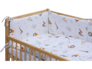 Detská postieľka s kompletnou výbavou, 120 x 60 cm, Gona Scarlett