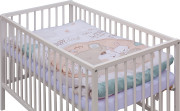 Detská postieľka biela s kompletnou výbavou 120 x 60 cm Eri Scarlett