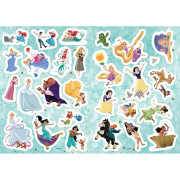 Omaľovánky A4 so samolepkami Disney Princezné