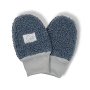 Zimné bezpalcové rukavice Teddy fleece double Denim blue Esito