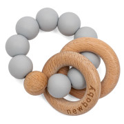 Detské silikónové hryzátko s guličkami New Baby