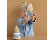 Nasadzovacie krúžky drevené Ocean Blue Little Dutch