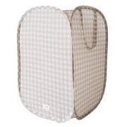 Skladací úložný kôš Recycled Gingham Beige 3 SPROUTS S