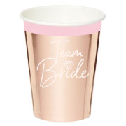 Tégliky papierové EKO - Team Bride 250 ml, 8 ks