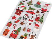 Vianočné samolepky 3D