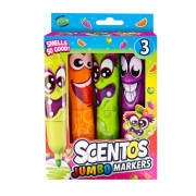 Fixy voňavé Scentos Jumbo Funny Face 3 ks