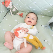 2-dielny bavlnený set do postieľky 0 m+ bonjourbébé