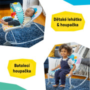 Lehátko hudobné vibračné Kick to It Opus do 18 kg Baby Einstein