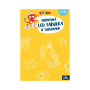 Priehľadná LCD tabuľka s 30 šablónami Kvído