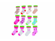 Dojčenské ponožky dievčenské PD0505 12 - 18 mes. Pidilidi