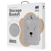 Kôš na hračky Premium Bouclé so šnúrkou 43 l Sipo