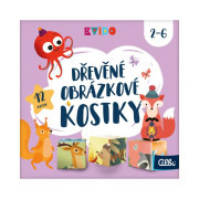 Drevené obrázkové kocky Kvído