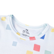 Body tenké tričko Tlač KR Outlast® UV 50+ bledomodrá kocky