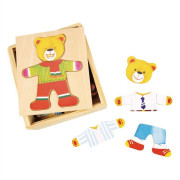 Oblékací puzzle Pán medveď Bigjigs Toys