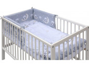 Postieľka 120 x 60 cm s kompletnou výbavou Toro - šedá ROZBALENÉ