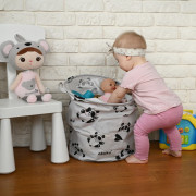 Skladací kôš na hračky - Panda Akuku