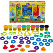 Súprava s tvarmi a pečiatkami 10 téglikov Play-Doh