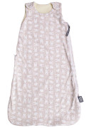 Merino spací vak so zipsom na boku, zajac béžový