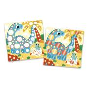 My arts&crafts Mini Trblietavé okrúhle nálepky Tiger a kamaráti od 3 rokov Janod