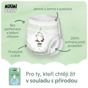 Jednorazové eko plienky Pants 4 Maxi 7-11 kg (120 ks), mesačné balenie Muumi Baby