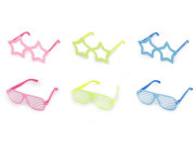 Párty/karnevalové okuliare neónové svietiace v tme