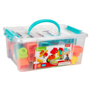 Kocky stavebnice 48 ks plastové v plastovom kufríku 26 x 12 x 19 cm