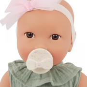 Bábika 35 cm v overale s čelenkou LullaBaby