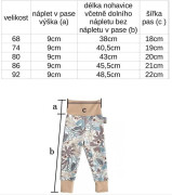 Protišmykové nohavice merino šedé s čiernym lemom