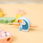 Navliekanie Zvieratká Pastel 13 ks