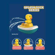 Plávajúce loďka s kačičkami