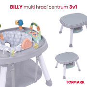 Billy multi play centrum 3 v 1 grey Topmark