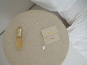 Tehotenský šperk bola Grace hladká strieborná s bielym kamienkom + retiazka Moniel