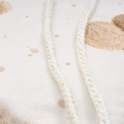 Mantinel do postieľky Love Teddy Bear beige New Baby