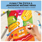 Obojstranné fixky s dvoma hrotmi v boxe 12 ks Jarmelo