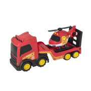 Hasičské nákladné vozidlo a helikoptéra Teamsterz