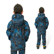 Detská softshellová bunda Duo Galaxia - modrá Esito