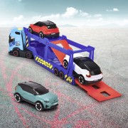 Autotransportér Volvo FH 16, 40 cm + 3 autá, svetlo, zvuk