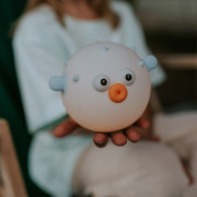 LED silikónová nočná lampička dotyková Rgb Puffer Fish, modrá Mary's