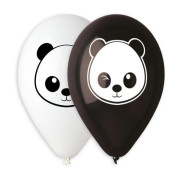 Balónik pastel 30 cm Panda potlač 10 ks v balení