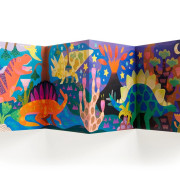 Súprava trblietavých samolepiek so scénou Svet dinosaurov Mudpuppy