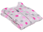 Letný spací vak s nožičkami bambus šedý s bodkami Kaarsgaren