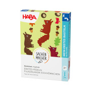 Kreatívna sada Prvá navliekanie plstená girlanda Veverka Haba