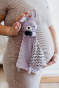 Zaspávač babyted hryzátko, hrkálka plyš 25x25 cm 0 m+