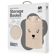 Kôš na hračky Premium Bouclé so šnúrkou 43 l Sipo