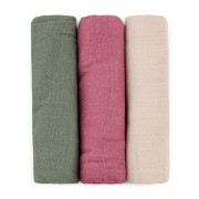 Súprava plienok bambusová mušelínová 3 ks Moussy 68 x 68 cm Petite&Mars